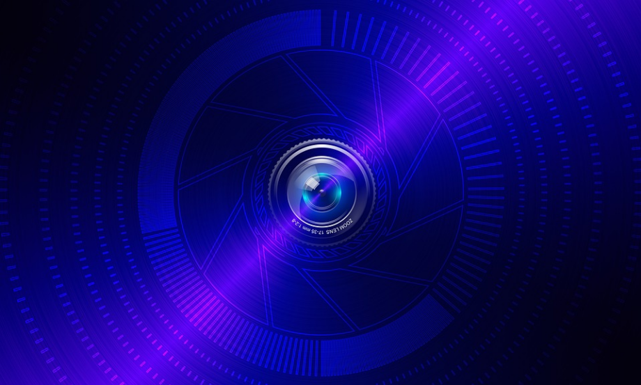 an illustration of a camera lense